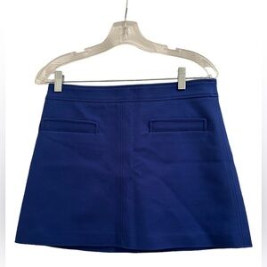 Zara Cobalt Blue Mini Skirt | Size M | Y2K A-Line Pocket Skirt Royal Blue